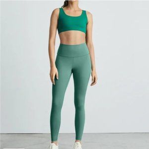 NWT Everlane Performance 24/7 Leggings in Dark Mint Size Large